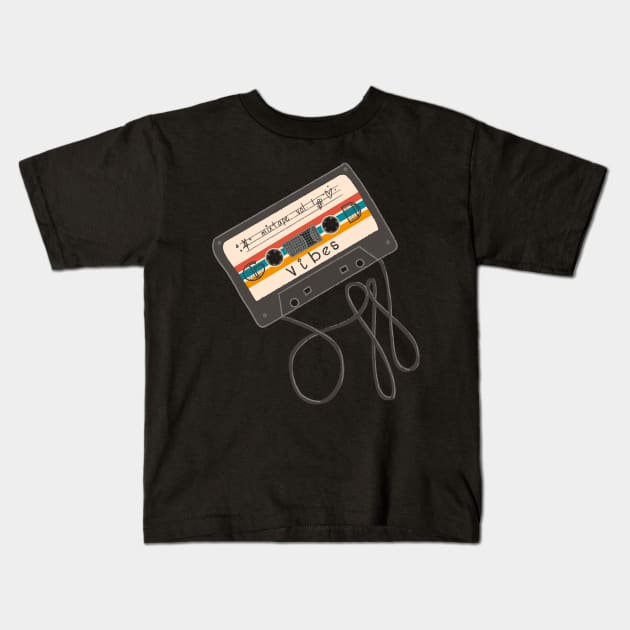 Good Vibes Mixtape vol. 1 Kids T-Shirt by Fluffymafi